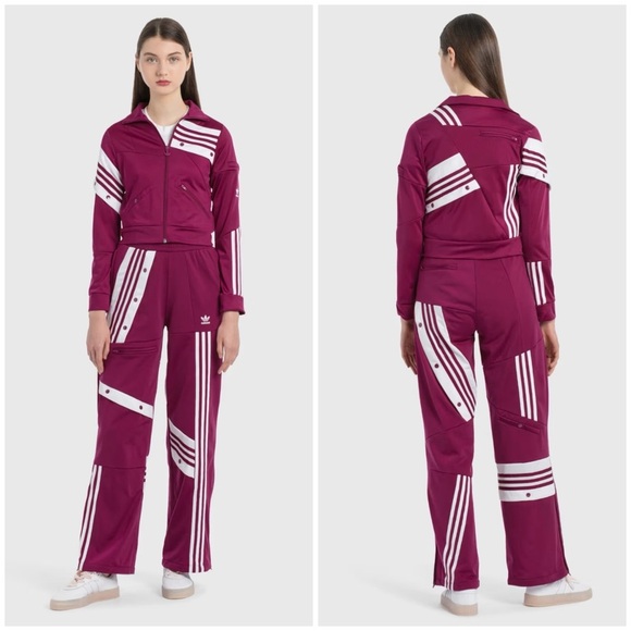 Adidas X Danielle Cathari Track Pants Size 3X Pink Magenta Tricot - Picture 1 of 10